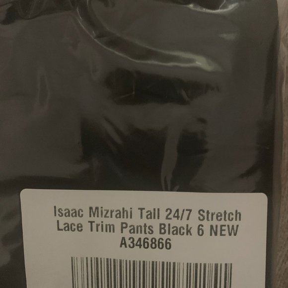 NWT ISAAC MIZRAHI STRETCH LACE TRIM PANTS 6T BLACK - Picture 11 of 11